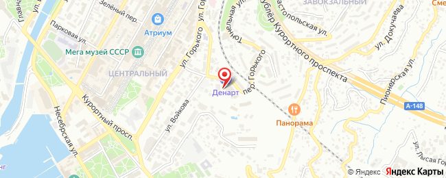 Карта офиса продаж в Сочи